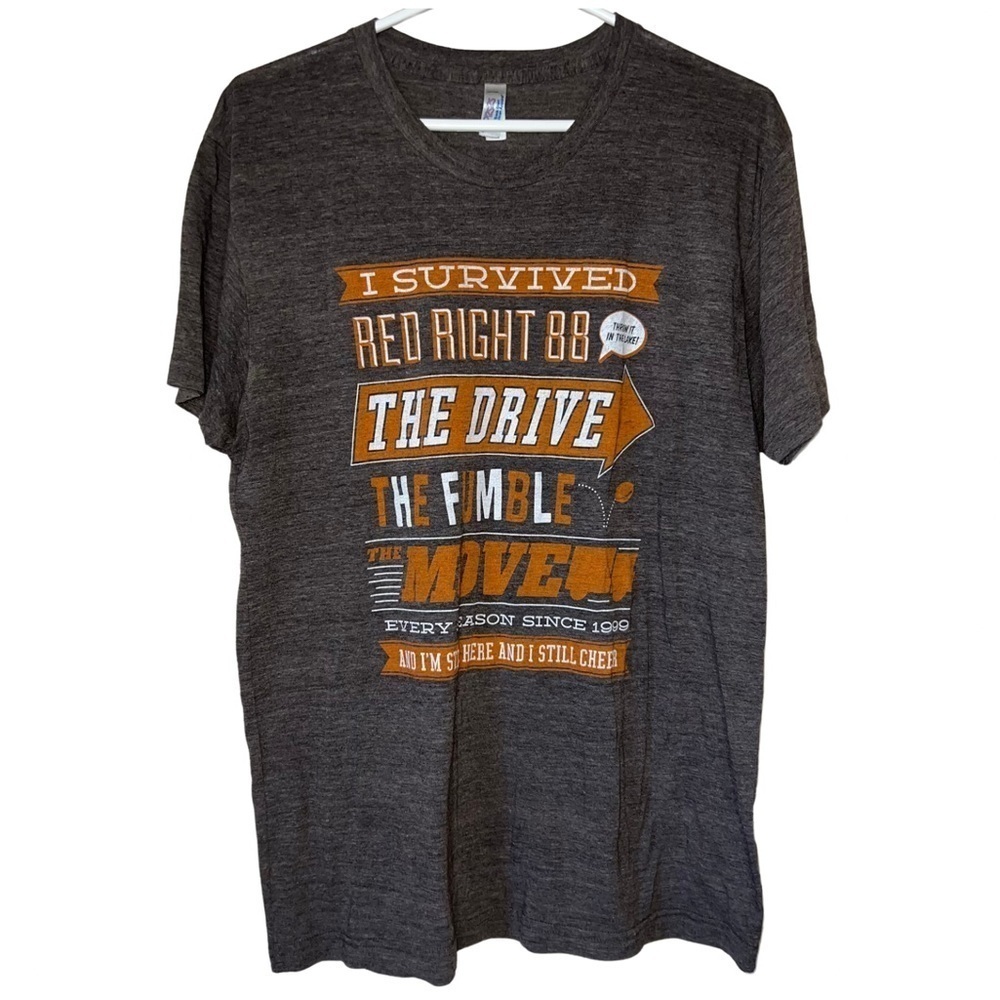 American Apparel 50/25/25 Cleveland Browns T-shirt Size Large